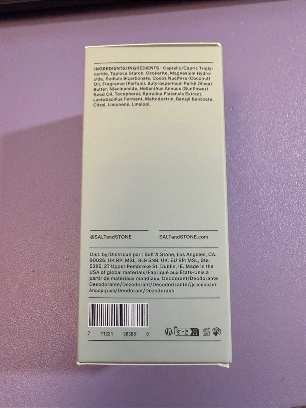 Salt & Stone Bergamot & Hinoki Deodorant